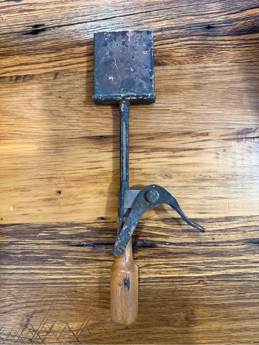 Antique Rare 1920’s Mechanical Ice Cream Sandwich Maker/Scoop Wooden Handle
